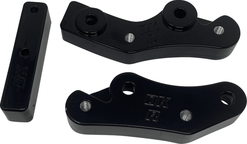 DK CUSTOM PRODUCTS 1620-2432 Floorboard Relocators - Black - FL