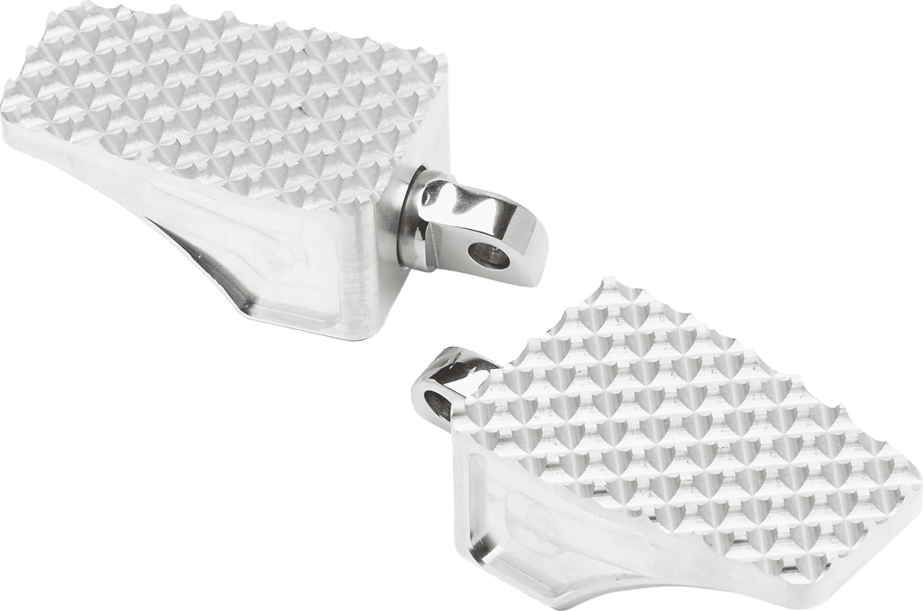 LA CHOPPERS 1620-2435 County Line Billet Foot Pegs - Front - Raw