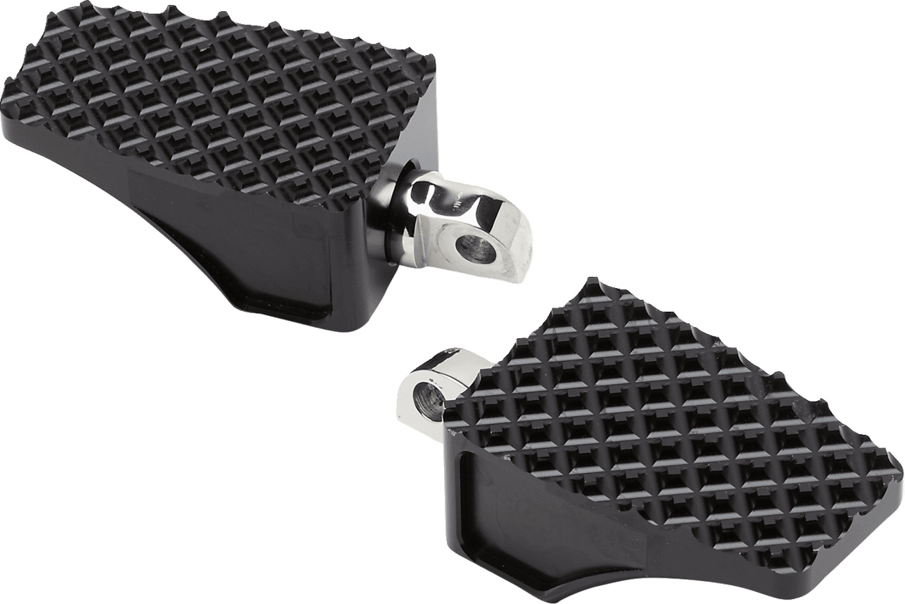 LA CHOPPERS 1620-2436 County Line Billet Foot Pegs - Front - Black