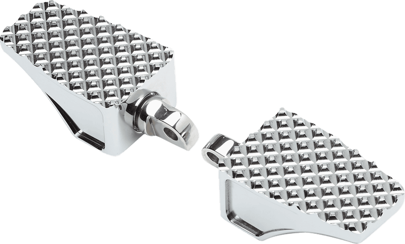 LA CHOPPERS 1620-2466 County Line Billet Foot Pegs - Male Mount - Chrome — image 2 of 2