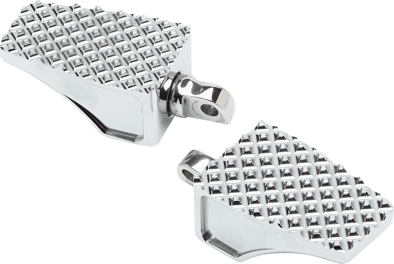 LA CHOPPERS 1620-2467 County Line Billet Foot Pegs - Front - Chrome