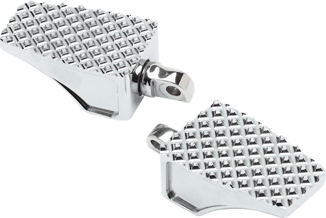 LA CHOPPERS 1620-2467 County Line Billet Foot Pegs - Front - Chrome — image 1 of 2