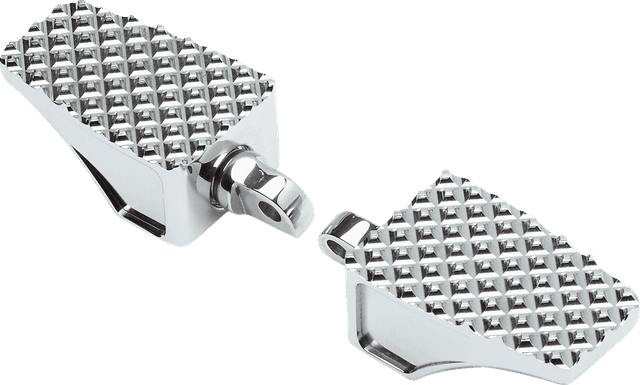 LA CHOPPERS 1620-2467 County Line Billet Foot Pegs - Front - Chrome — image 2 of 2