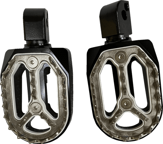 DRAG SPECIALTIES 1620-2483 Qualifier Foot Pegs - Black - Passenger