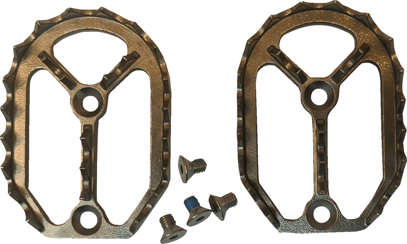 DRAG SPECIALTIES 1620-2486 Qualifier Foot Rest - Teeth and Screws