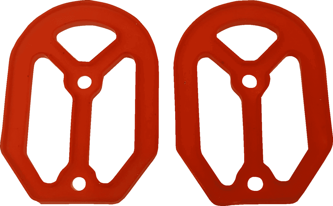 DRAG SPECIALTIES 1620-2487 Qualifier Insert - Rubber - Red
