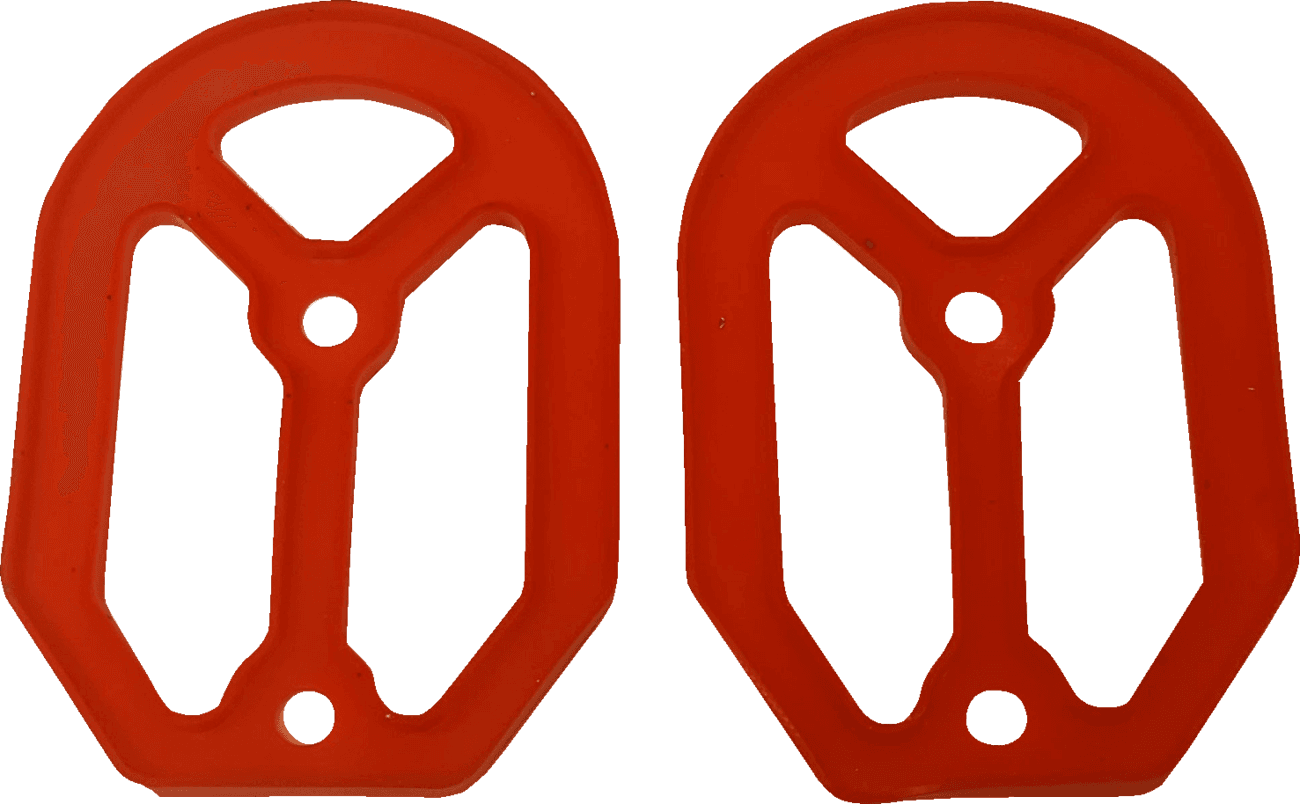 DRAG SPECIALTIES 1620-2487 Qualifier Insert - Rubber - Red