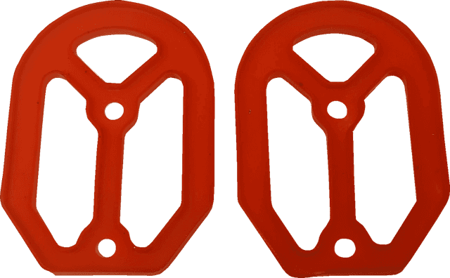 DRAG SPECIALTIES 1620-2487 Qualifier Insert - Rubber - Red