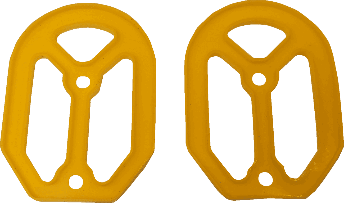 DRAG SPECIALTIES 1620-2490 Qualifier Insert - Rubber - Yellow