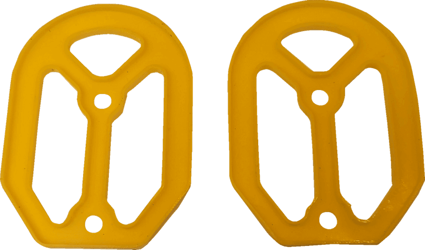 DRAG SPECIALTIES 1620-2490 Qualifier Insert - Rubber - Yellow