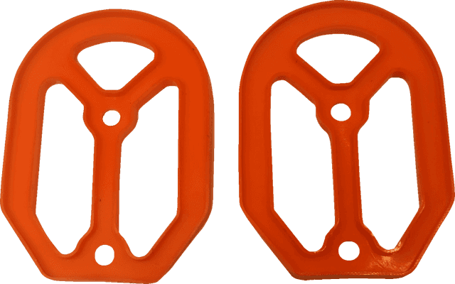 DRAG SPECIALTIES 1620-2491 Qualifier Insert - Rubber - Orange