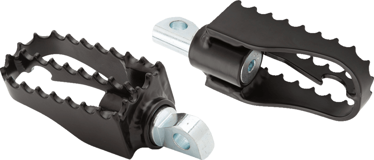 BURLY BRAND 1620-2503 MX Mini Foot Pegs - Driver/Passenger - Black