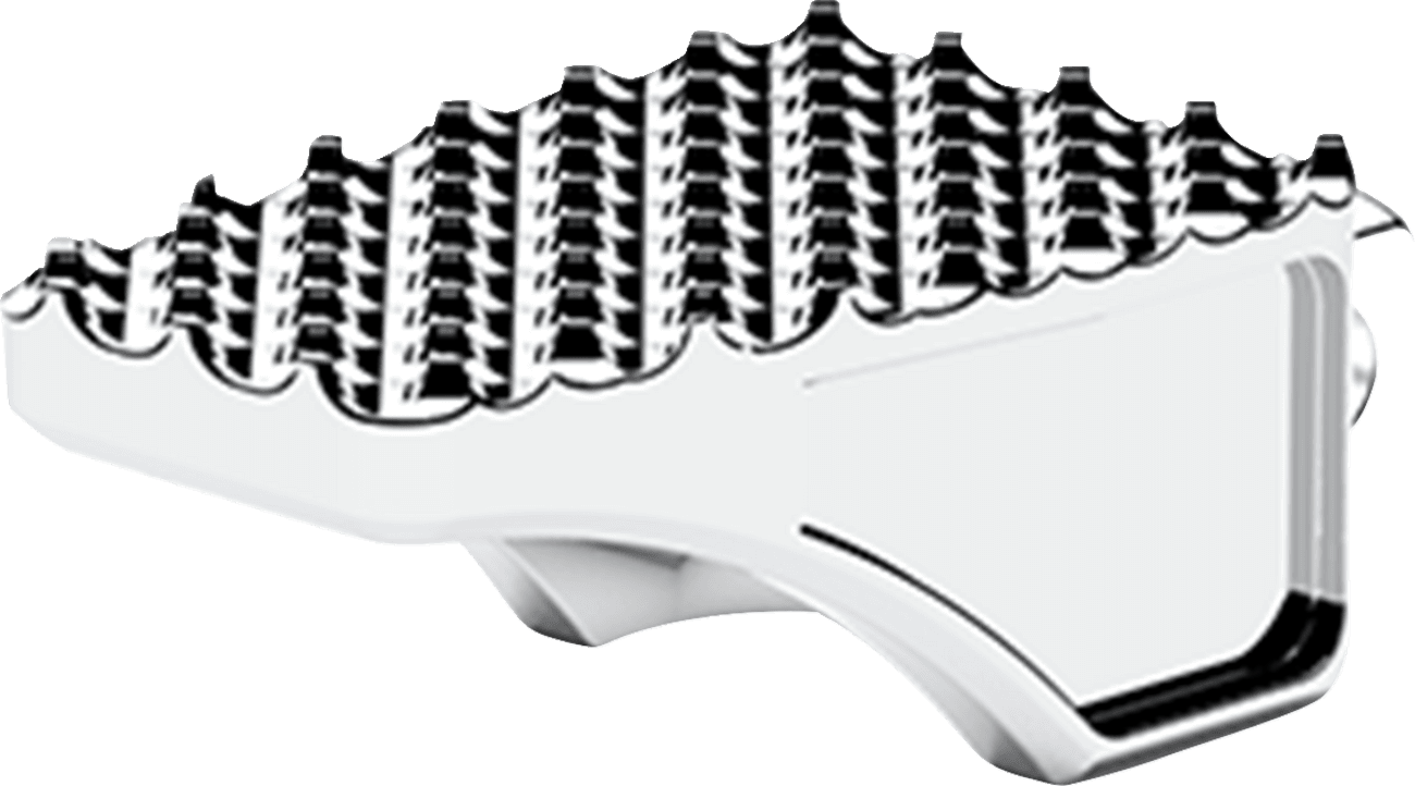 LA CHOPPERS 1620-2509 County Line Billet Foot Pegs - Rear - Chrome