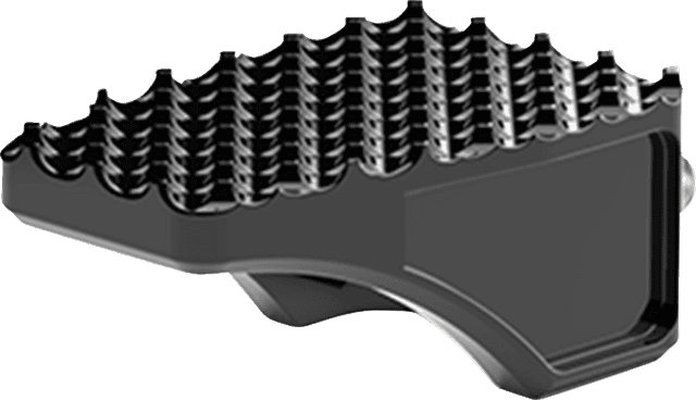 LA CHOPPERS 1620-2510 County Line Billet Foot Pegs - Rear - Black
