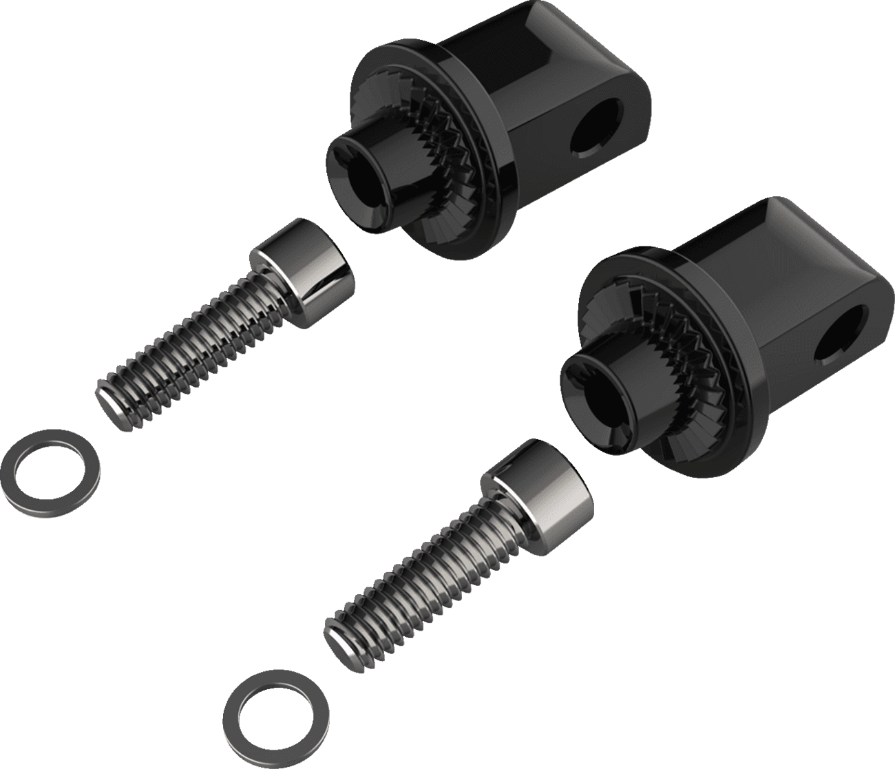 CIRO 1620-2516 Peg Adapter - Passenger - Black - Indian