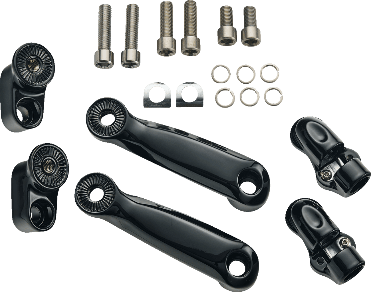 CIRO 1620-2518 Adjustable RydeCulture™ Charles Chapa Peg Mounts - Passenger - Black - Indian
