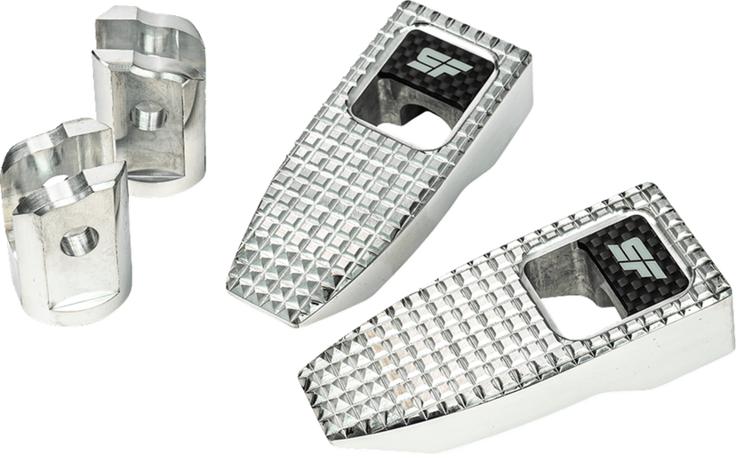 SLYFOX 1620-2526 Speed Pegs - Silver Polished - Front