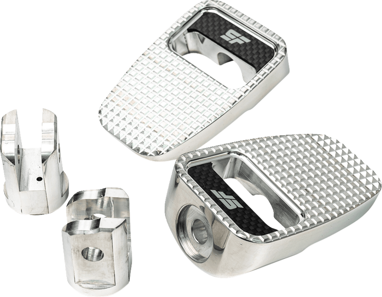 SLYFOX 1620-2532 Foot Pegs - Silver Polished - Front