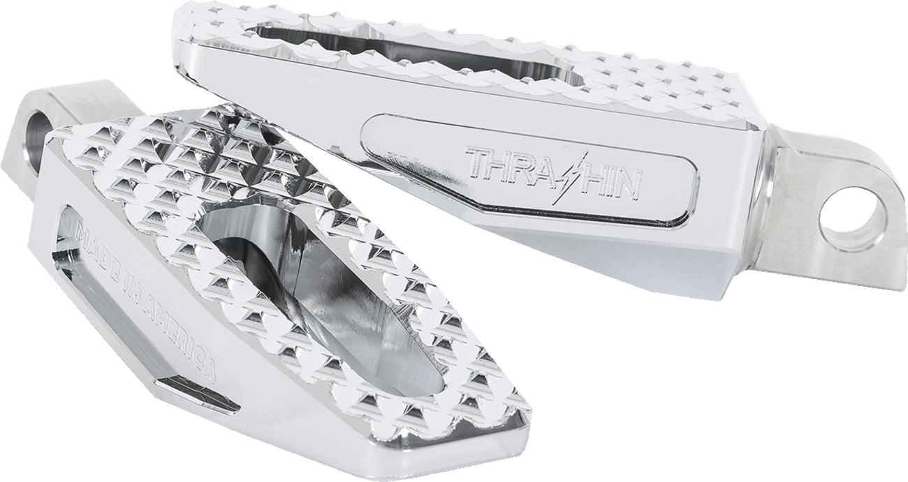 THRASHIN SUPPLY CO. 1620-2611 Slim P-54 Foot Pegs - Front/Rear - Chrome