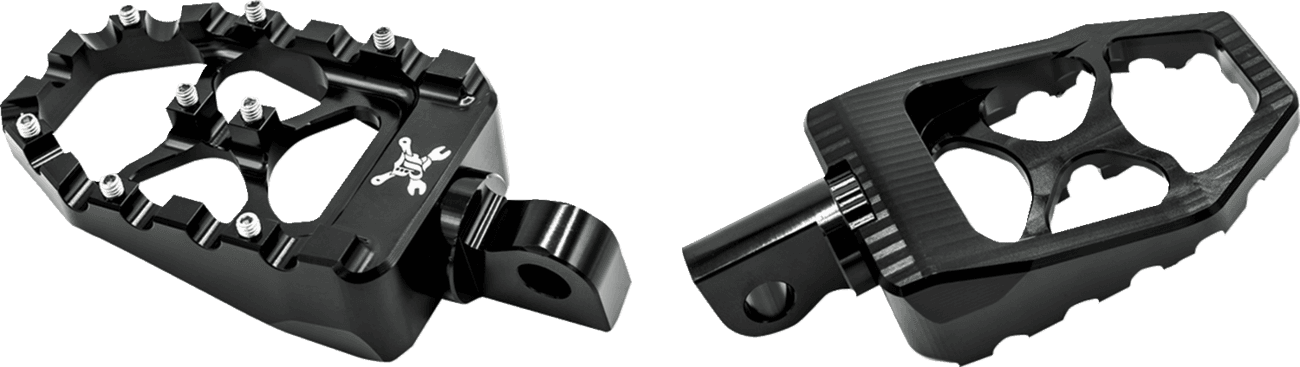 BURLY BRAND 1620-2636 MX Evolution Driver Pegs - Black - Sportster/Dyna