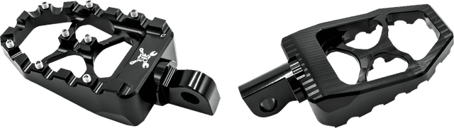 BURLY BRAND 1620-2636 MX Evolution Driver Pegs - Black - Sportster/Dyna — image 1 of 12