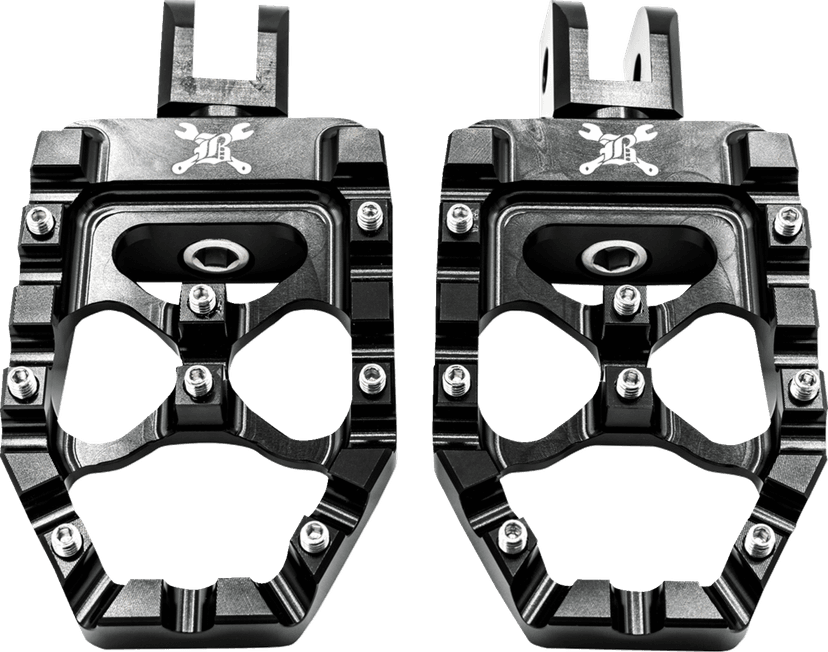 BURLY BRAND 1620-2637 MX Evolution Driver Pegs - Black - Softail — image 4 of 7