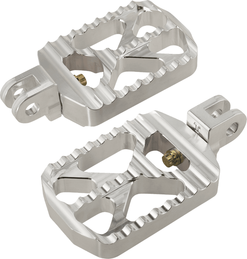 JOKER MACHINE 1620-2638 Bear Claw Foot Pegs - Silver - Triumph