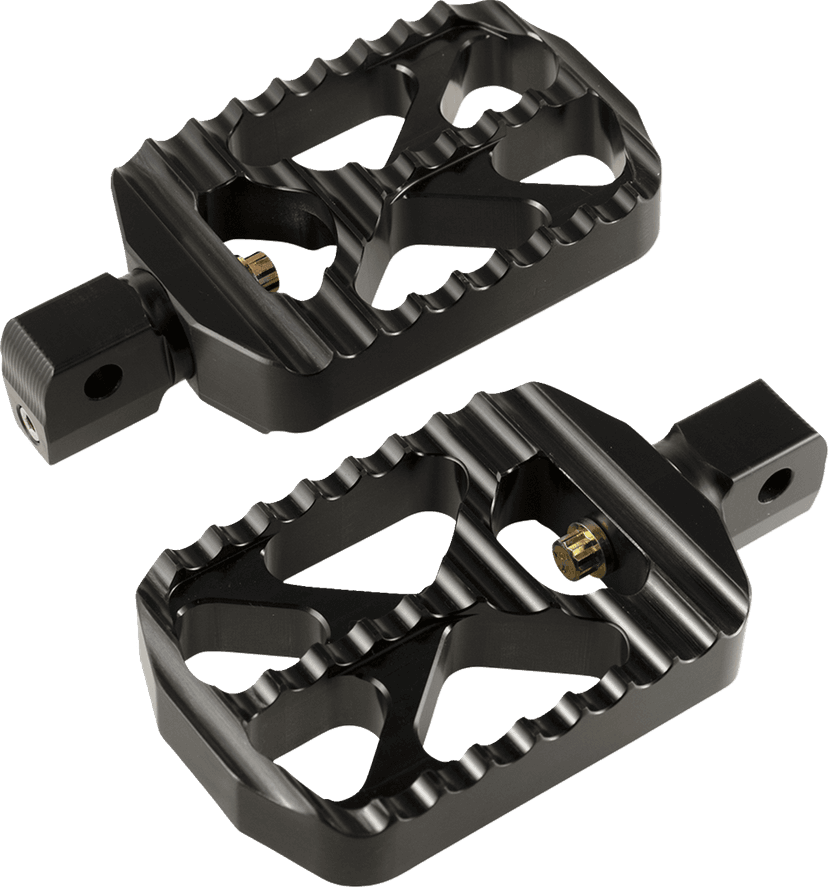 JOKER MACHINE 1620-2641 Bear Claw Foot Pegs - Black - Indian