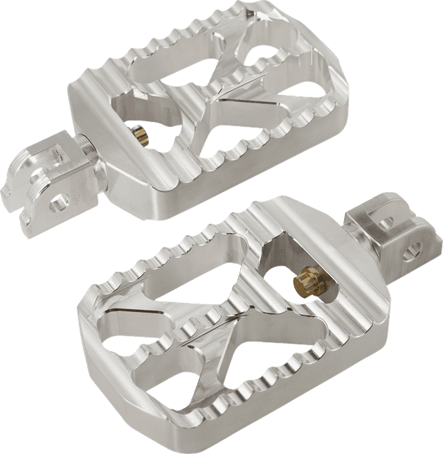 JOKER MACHINE 1620-2642 Bear Claw Foot Pegs - Silver - Harley-Davidson