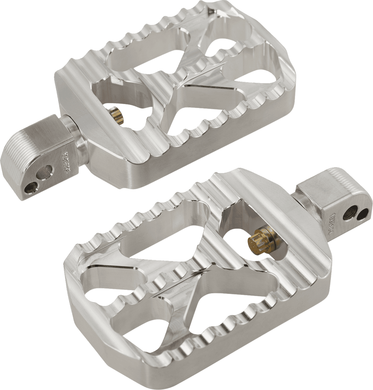 JOKER MACHINE 1620-2644 Bear Claw Foot Pegs - Silver - Harley-Davidson