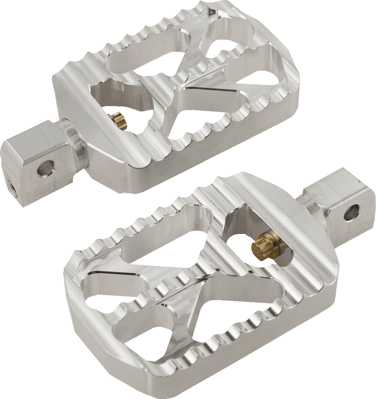 JOKER MACHINE 1620-2646 Bear Claw Foot Pegs - Silver - Indian