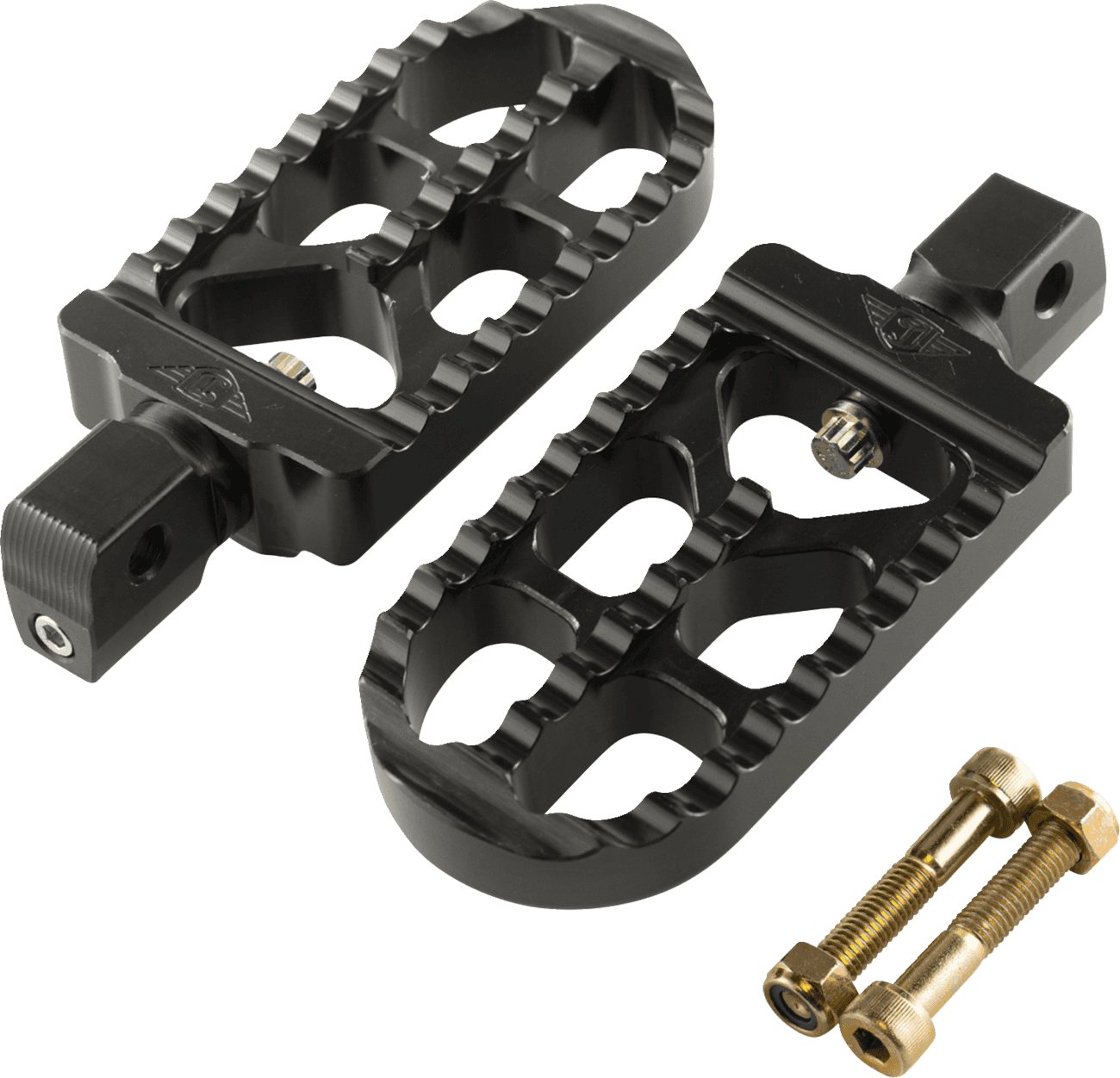 JOKER MACHINE 1620-2651 Serrated Foot Pegs - Black - Long