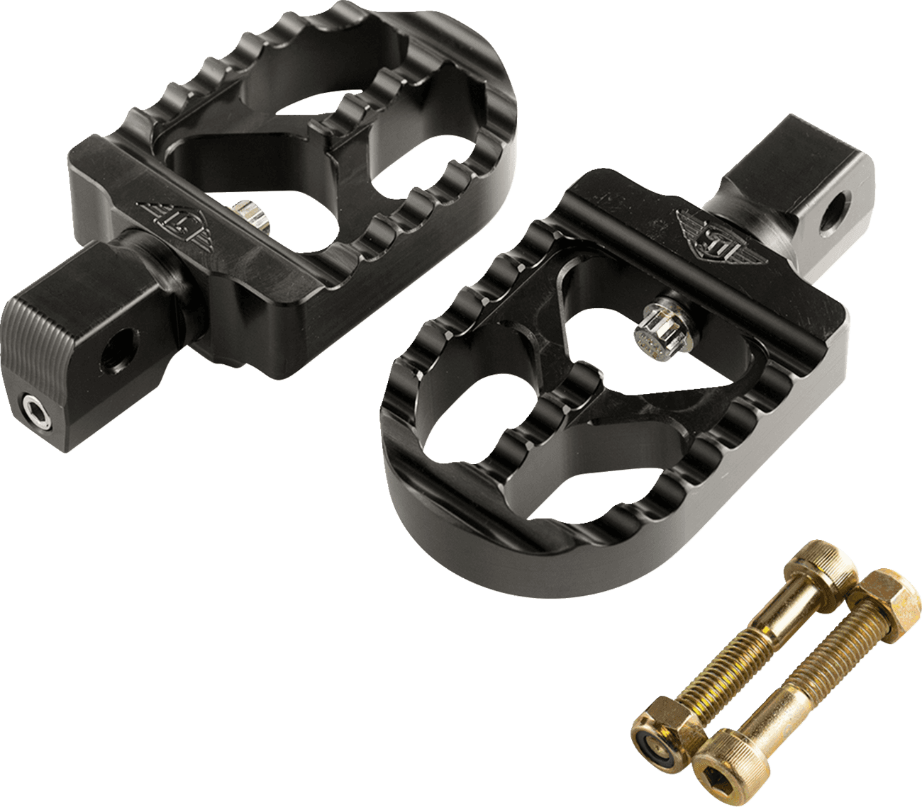 JOKER MACHINE 1620-2653 Serrated Foot Pegs - Black - Short