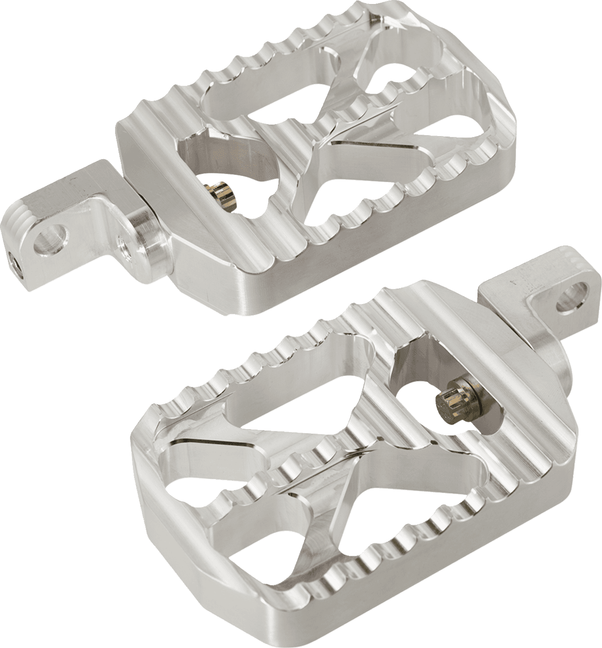JOKER MACHINE 1620-2662 Bear Claw Foot Pegs - Silver - Harley-Davidson