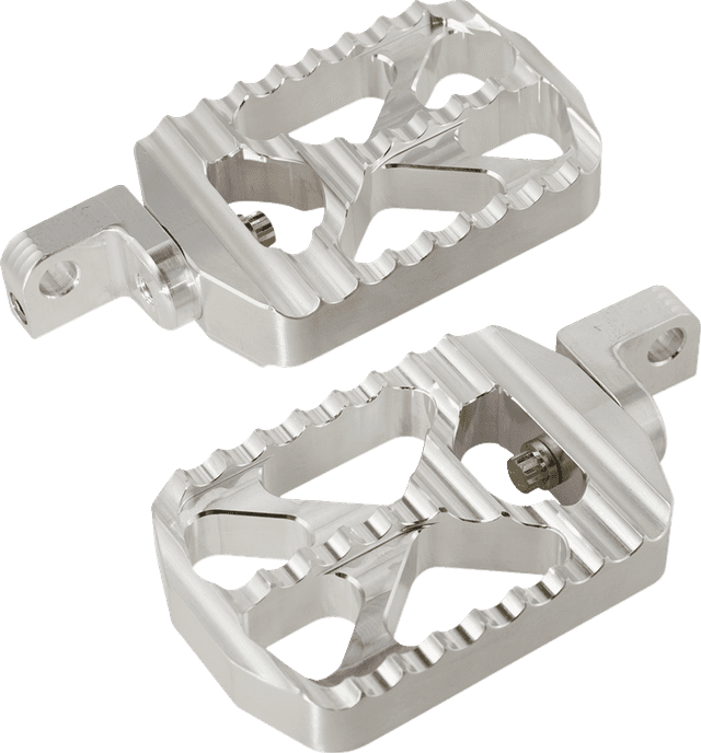 JOKER MACHINE 1620-2662 Bear Claw Foot Pegs - Silver - Harley-Davidson