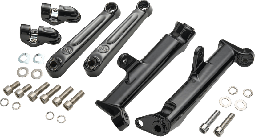 CIRO 1620-2667 Frame Mounted Adjustable Highway Peg Mount - Extended - Black