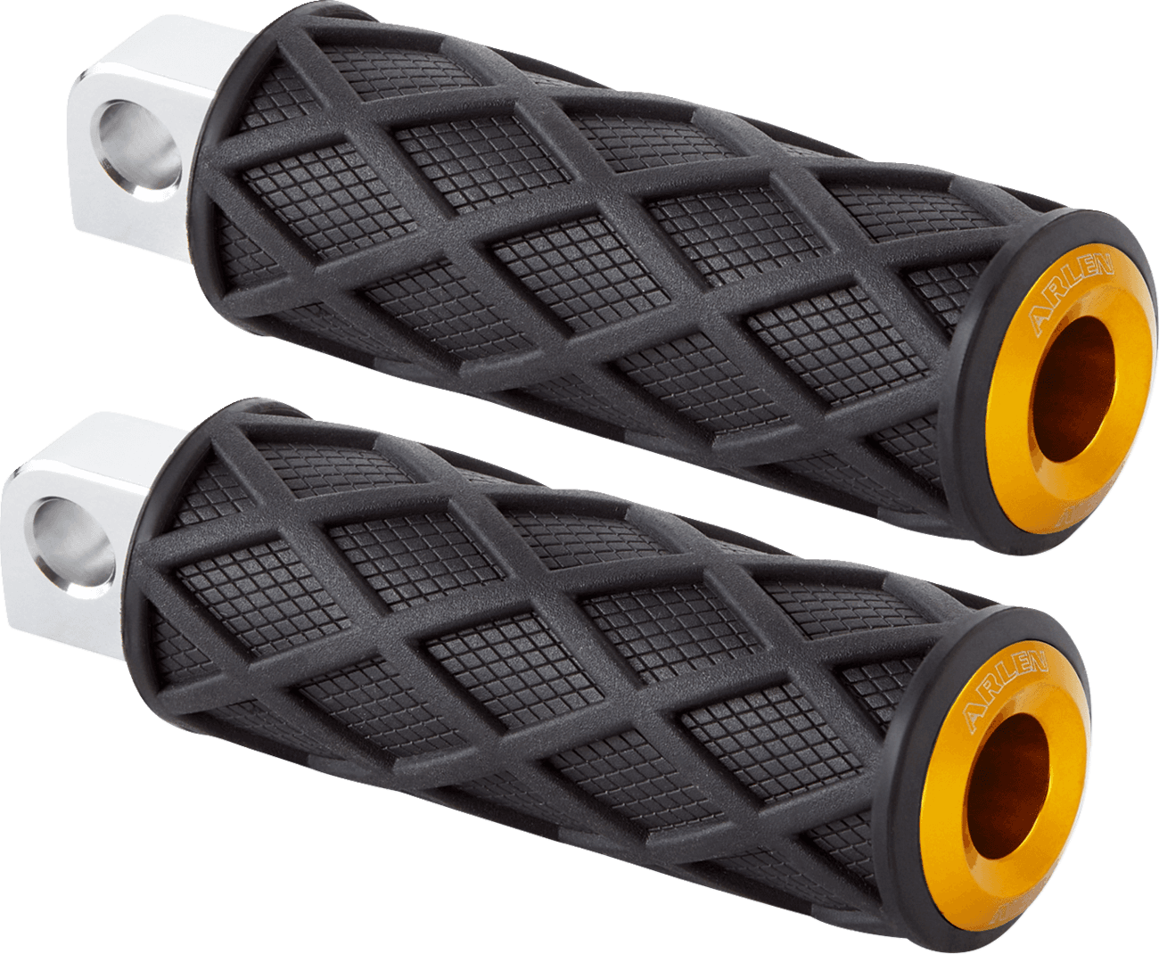 ARLEN NESS 1620-2675 Diamond Foot Pegs - Male Mount - Gold