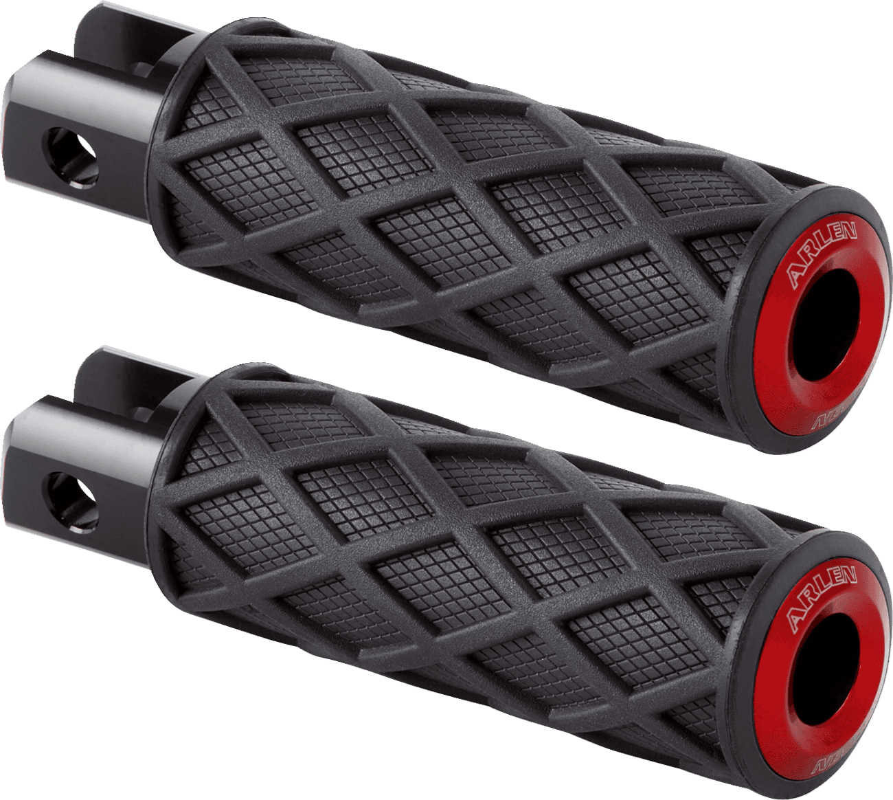 ARLEN NESS 1620-2678 Diamond Foot Pegs - Driver - Red