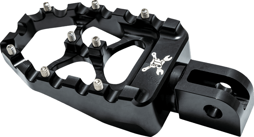 BURLY BRAND 1620-2729 MX Evolution Passenger Pegs - Black - Softail — image 3 of 4