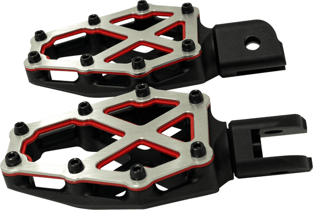 KODLIN USA 1620-2765 NXL Foot Pegs - Black w/ Red Accent — image 2 of 4