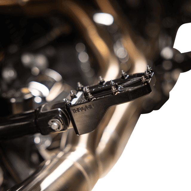 THRASHIN SUPPLY CO. 1620-2769 Aggressor Foot Pegs - Rear - Black - HD '72-'25 — image 6 of 7