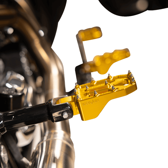 THRASHIN SUPPLY CO. 1620-2771 Aggressor Foot Pegs - Rear - Gold - HD '72-'25 — image 3 of 6