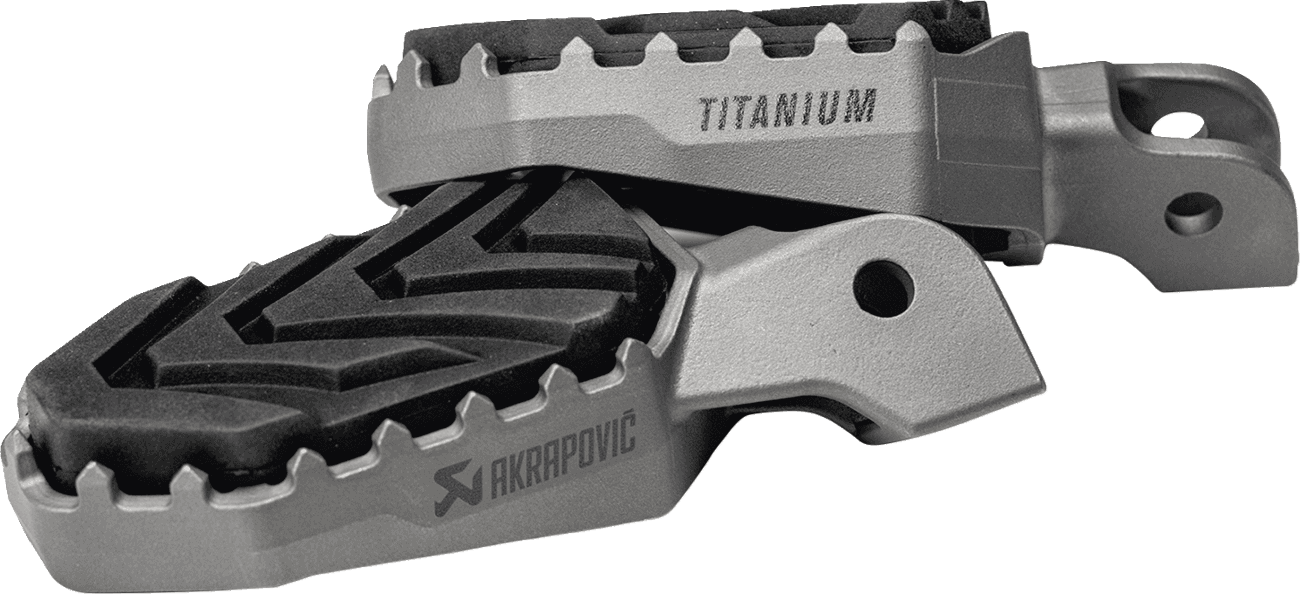 AKRAPOVIC 1620-2804 Adventure Foot Pegs - Titanium - BMW