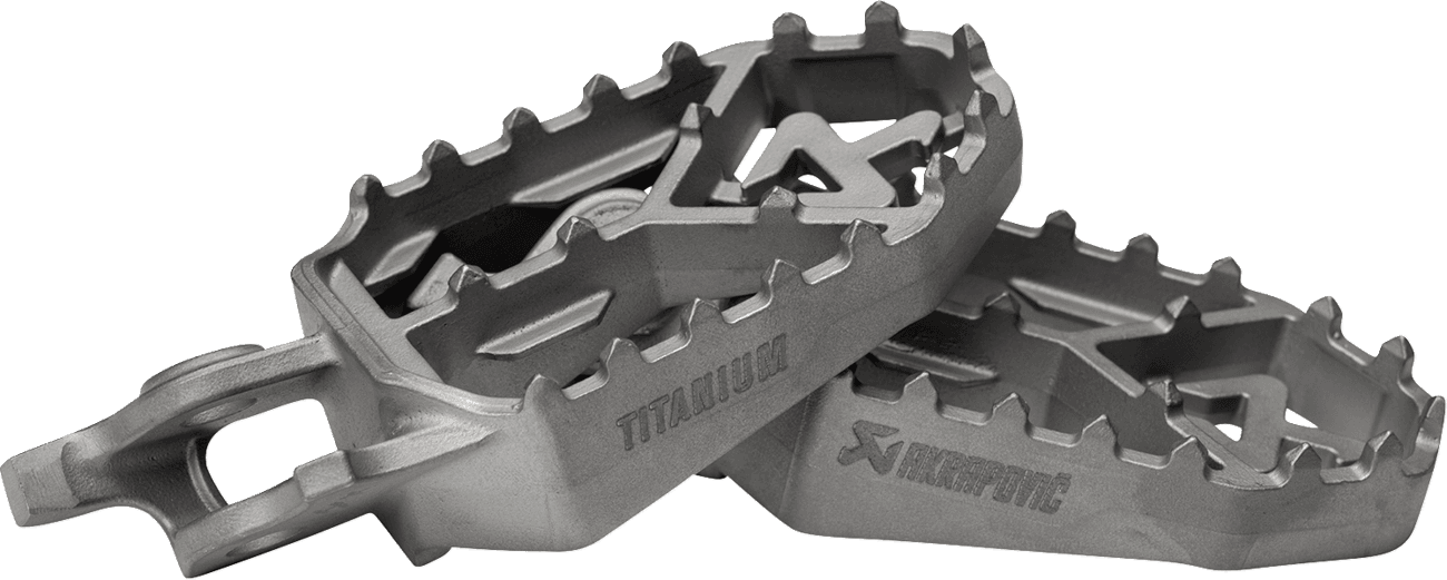 AKRAPOVIC 1620-2807 Adventure Foot Pegs - Titanium - Honda