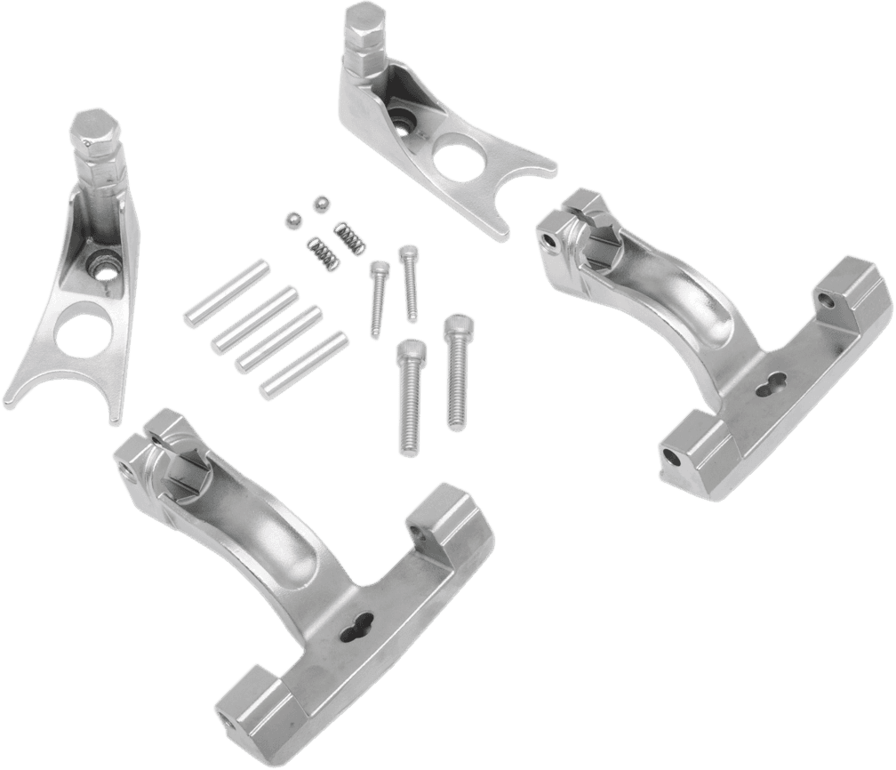 DRAG SPECIALTIES 1621-0512 Passenger Floorboard Mount - Chrome - FL/FX