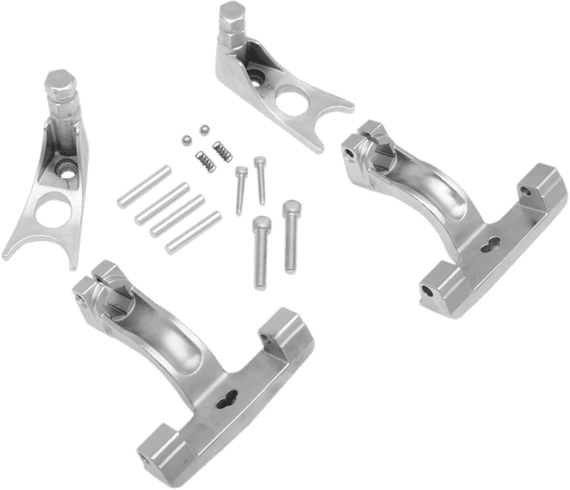 DRAG SPECIALTIES 1621-0512 Passenger Floorboard Mount - Chrome - FL/FX — image 1 of 2