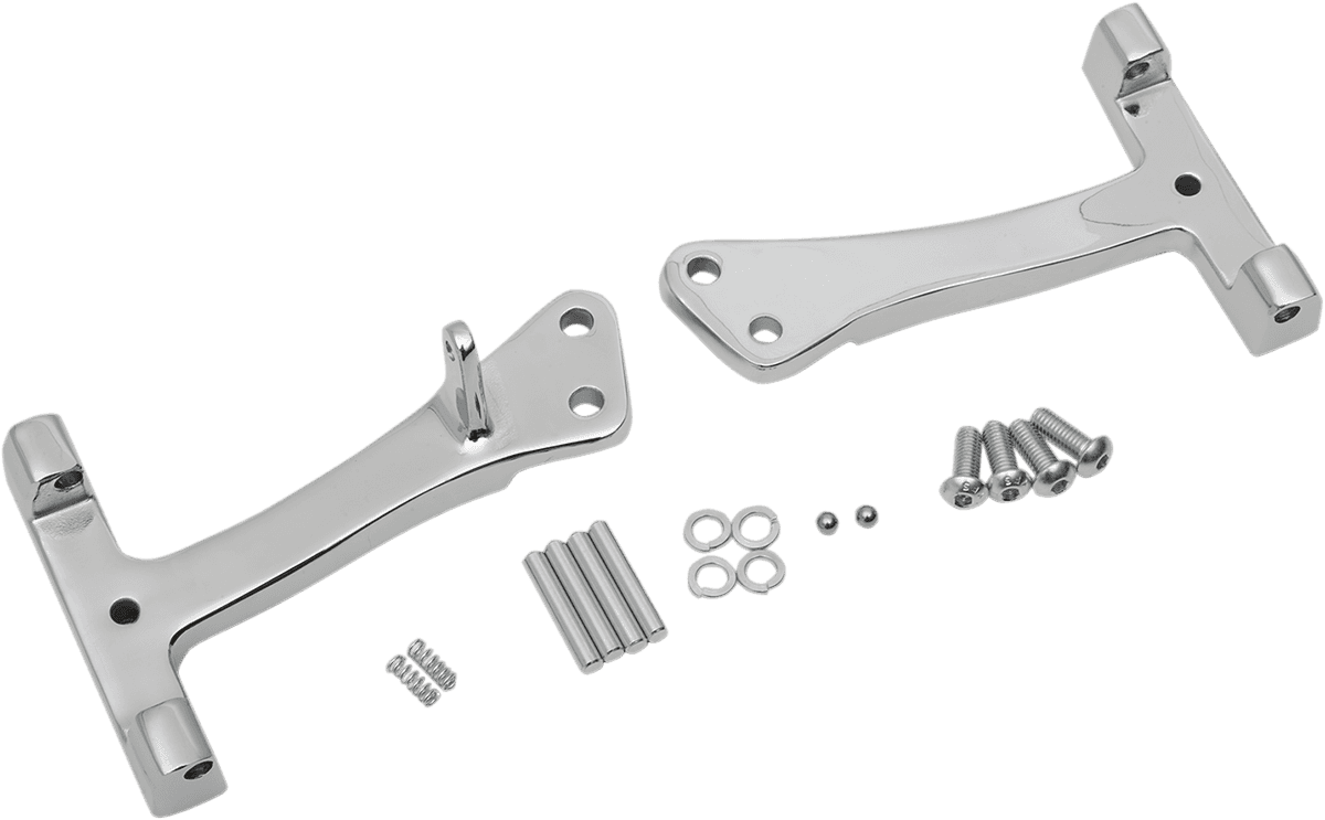 DRAG SPECIALTIES 1621-0726 Passenger Floorboard Mount - Chrome - FXD/FLD