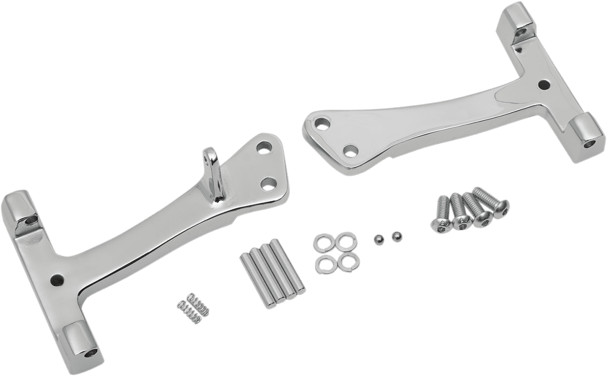 DRAG SPECIALTIES 1621-0726 Passenger Floorboard Mount - Chrome - FXD/FLD