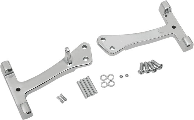 DRAG SPECIALTIES 1621-0726 Passenger Floorboard Mount - Chrome - FXD/FLD