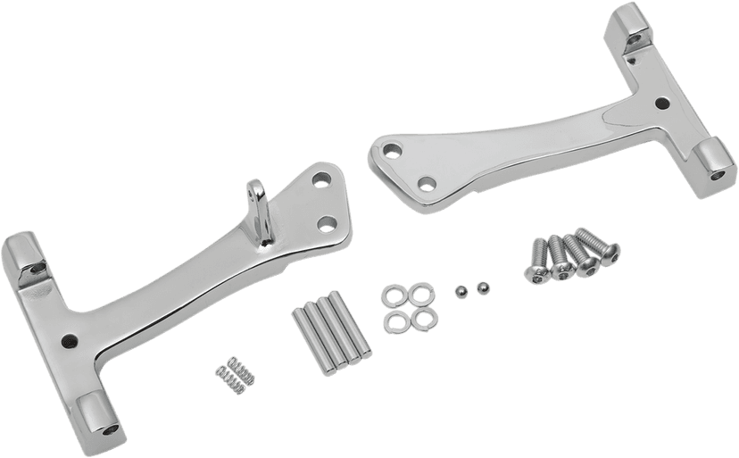 DRAG SPECIALTIES 1621-0726 Passenger Floorboard Mount - Chrome - FXD/FLD